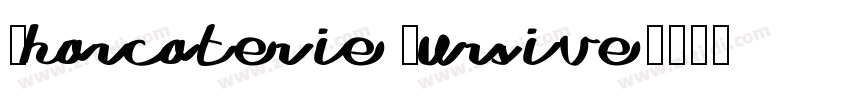 Charcaterie Cursive字体转换
